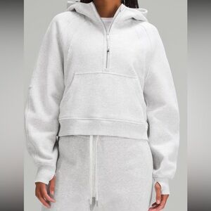 Lululemon Grey Scuba Oversized Half Zip Hoodie XS/S